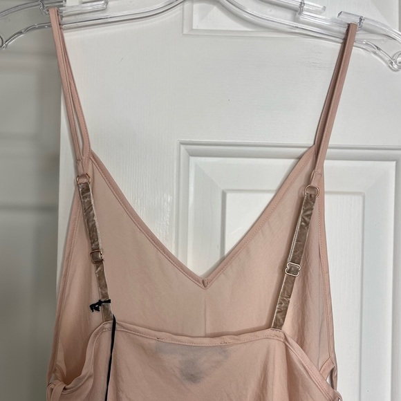 NWT Midnight Bakery Satin Bias Cut Chemise Slip Dress S Rose - Picture 6 of 12